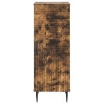 vidaXL Buffet Chêne fumé 33 x 34 5 x 89 5 cm Bois d'ingénierie