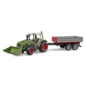 Bruder 02182 - Fendt Vario 211 avec chargeur frontal et remorque à ridelle