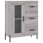 vidaXL Buffet sonoma gris 69 5x34x90 cm bois d'ingénierie
