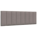 vidaXL Cadre de lit sans matelas taupe 140x200 cm tissu