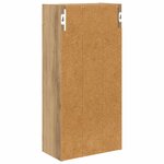 vidaXL Armoire murale de salle de bain Chêne artisan 30 x 16 x 62 5 cm
