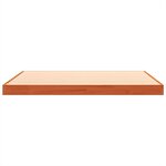 vidaXL Cadre de lit cire marron 135x190 cm bois de pin massif