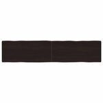 vidaXL Dessus de table bois massif traité bordure assortie