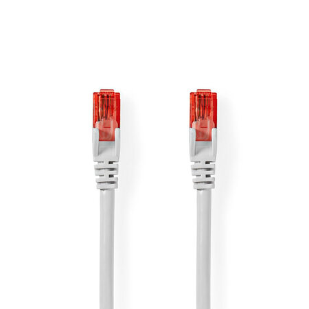 Nedis câble réseau cat6 utp câble rj45 (8p8c) mâle vers rj45 (8p8c) mâle 20 m blanc