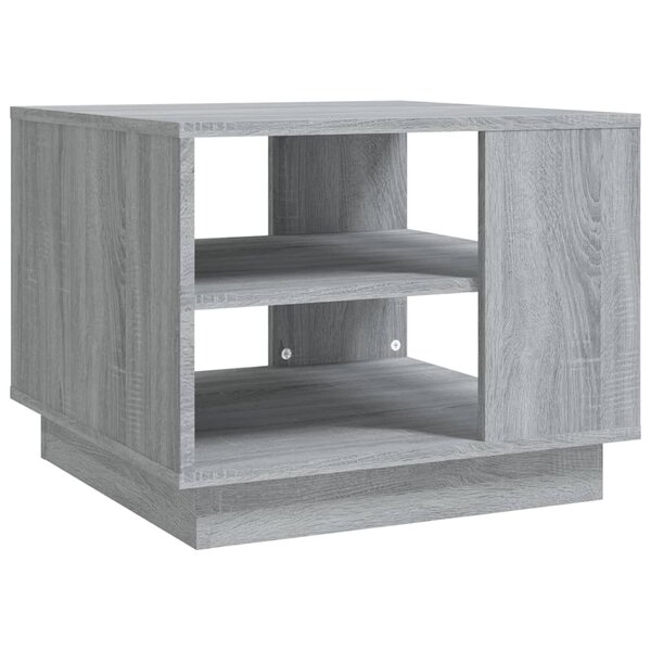 vidaXL Table basse sonoma gris 55x55x43 cm bois d'ingénierie