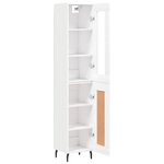 vidaXL Buffet haut Blanc 34 5x34x180 cm Bois d'ingénierie