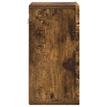 vidaXL Armoire suspendue Chêne fumé 60 x 20 x 40 cm Bois d'ingénierie