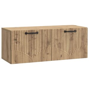 vidaXL Meuble TV mural 78 5 x 31 x 30 cm Chêne artisanal