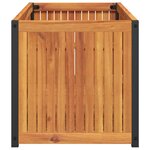 vidaXL Jardinière 110x45x44 cm bois massif d'acacia et acier