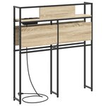 vidaXL Tête de lit de rangement Chêne sonoma 80 cm Bois d'ingénierie