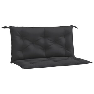 vidaXL Coussins de banc jardin lot de 2 noir 100x50x7 cm tissu Oxford