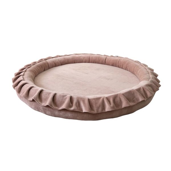 Tapis de jeu nid en velours beige