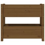 vidaXL Jardinière Marron miel 77x25x66 cm Bois massif de pin