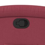 vidaXL Fauteuil inclinable Rouge bordeaux Tissu
