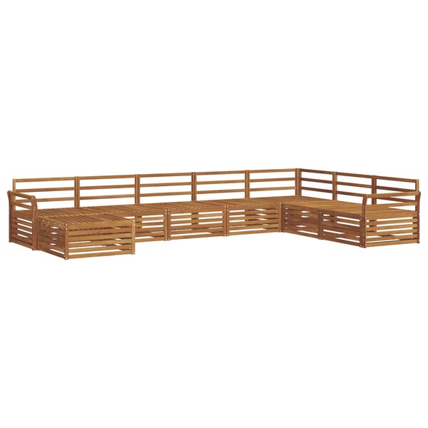 vidaXL Ensemble de canapés d'extérieur 8 pc Naturel