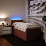 vidaXL Sommier à lattes de lit et matelas Rose 80x200 cm Velours