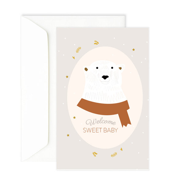 Carte naissance ours polaire