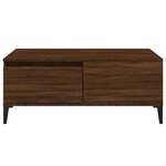 vidaXL Table basse Chêne marron 90x50x36 5 cm Bois d'ingénierie