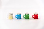 Lot de 4 bougies citronnelle d'extérieure - Contre les moustiques - A la cire de soja - 10 x 8 8 cm