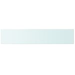 vidaXL Panneaux d'étagère 2 Pièces Verre Transparent 100 x 20 cm