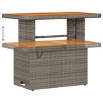 vidaXL Ensemble de canapé de jardin avec coussin 9 Pièces Gris