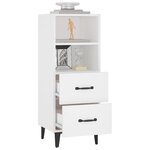 vidaXL Buffet Blanc 34 5x34x90 cm Bois d'ingénierie