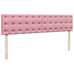 vidaXL Lit ottoman avec matelas et LED Rose 180x200 cm velours