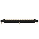 vidaXL Cadre de lit sans matelas noir 140x190 cm bois d'ingénierie