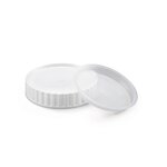 Pot plastique carré blanc opaque à large ouverture 500 ml (lot de 48)