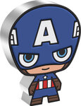 Pièce de monnaie en Argent 2 Dollars g Millésime 2023 Chibi CAPTAIN AMERICA