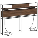 vidaXL Tête de lit de rangement Chêne marron 150 cm Bois d'ingénierie