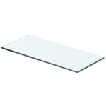 vidaXL Panneau pour étagère Verre transparent 40 x 12 cm