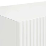 vidaXL Meuble TV mural Montage mural Blanc Brillant 60 x 31 x 29.5 cm