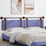 vidaXL Tête de lit suspendue Bleu denim PU antique