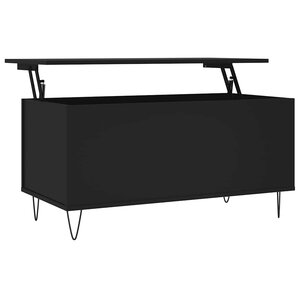 vidaXL Table basse Noir 90x44 5x45 cm Bois d'ingénierie