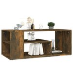 vidaXL Table basse Chêne fumé 100x50x40 cm Bois d'ingénierie