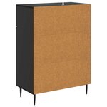 vidaXL Buffet Noir 66 x 34 5 x 89 5 cm Bois d'ingénierie