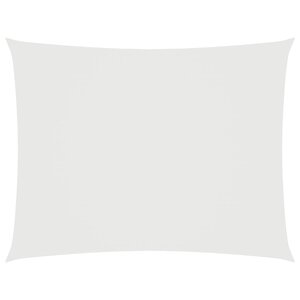 vidaXL Voile de parasol tissu oxford rectangulaire 3x5 m blanc