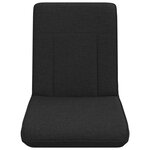 vidaXL Fauteuil de sol ajustable Noir Tissu
