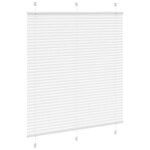 vidaXL Store plissé blanc 115x100cm largeur du tissu 114 4cm polyester