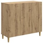 vidaXL Buffet Chêne artisanal 89 x 34 5 x 80 cm Bois d'ingénierie