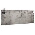 Tableau magnétique panneau écriture école maison bureau mural verre 60 x 20 cm gris 02_0045508