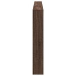 vidaXL Armoire tête de lit avec LED chêne marron 220x17x102 cm