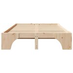 vidaXL Cadre de lit Pin massif 197 x 147 x 30 cm Bois massif en pin