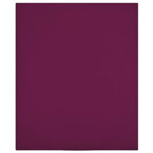 vidaXL Draps-housses Jersey 2 Pièces Bordeaux 90x200 cm Coton