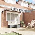 vidaXL Auvent Rétractable Anthracite 350 x 200 cm tissu