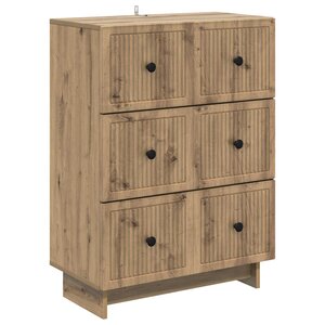 vidaXL Armoire à tiroirs 66 x 34 5 x 90 cm Bois d'ingénierie