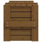 vidaXL Boîte de rangement Marron miel 91x40 5x42 cm Bois massif pin