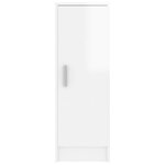 vidaXL Armoire à chaussures Blanc brillant 32x35x92 cm Aggloméré