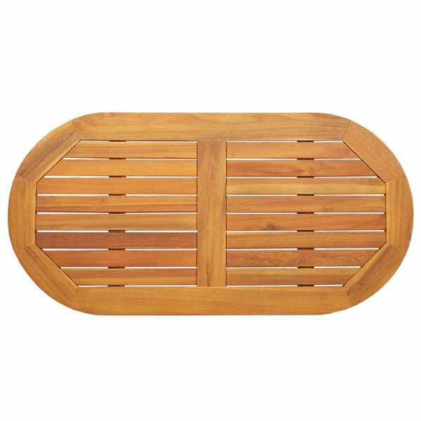 vidaXL Plateau de table Marron 100 x 50 x 2 cm Bois d'acacia massif
